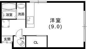 二宮文化 205 ｜ 兵庫県神戸市中央区二宮町1丁目14-10（賃貸アパート1R・2階・25.00㎡） その2