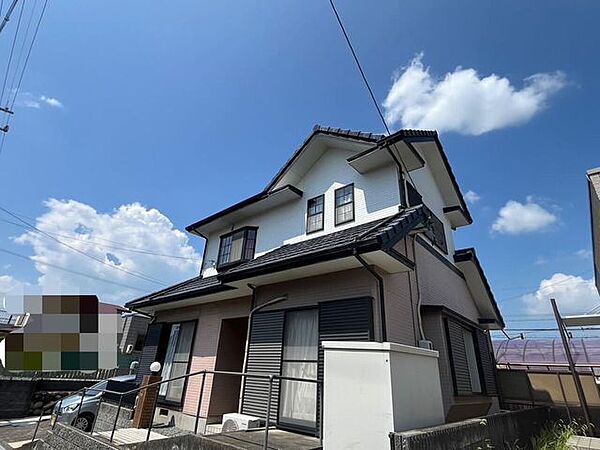 Beautiful mountainous landscape with colorful sky