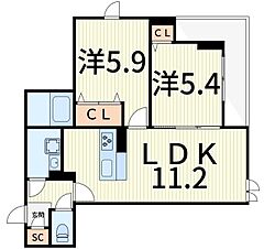 物件の間取り