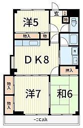 ベルコリーヌ西水元 3LDKの間取図画像