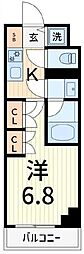 DIPS金町レジデンス 1Kの間取図画像