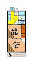 プレール金町 105 ｜ 東京都葛飾区柴又3丁目（賃貸アパート2K・1階・30.00㎡） その2