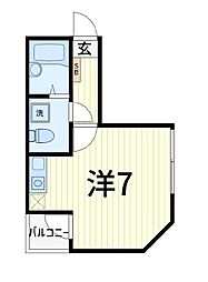 Ｌｉｅｔｏｒｅａ(リエトリア） 2階ワンルームの間取り