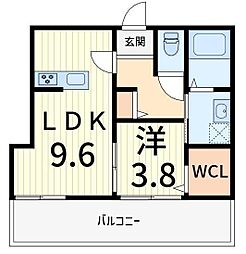 間取図画像 1LDK