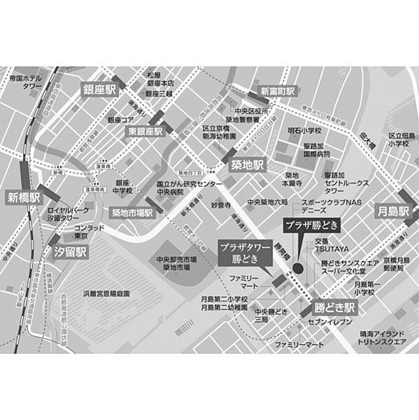 東京都中央区勝どき1丁目(賃貸マンション2LDK・8階・63.00㎡)の写真 その6