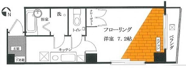 東京都港区麻布十番2丁目(賃貸マンション1K・9階・21.35㎡)の写真 その2