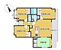間取り：【間取り図】LDK約14.6帖の4LDKマンションです。南東側リビングで日当たりが良いです。
