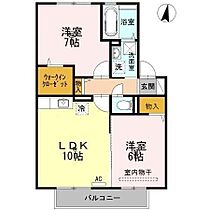 山口県山口市吉敷赤田1丁目20-13（賃貸アパート2LDK・2階・53.76㎡） その2