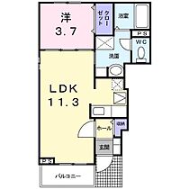 山口県山口市吉敷佐畑2丁目15-35（賃貸アパート1LDK・1階・37.13㎡） その2