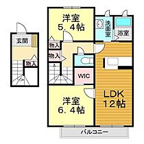 山口県山口市朝倉町7-17-1（賃貸アパート2LDK・2階・66.36㎡） その2