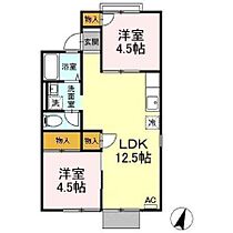 山口県山口市糸米2丁目12-4（賃貸アパート2LDK・1階・49.30㎡） その2