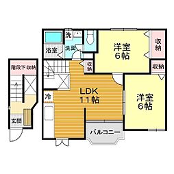 間取図画像 2LDK