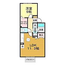 山口県山口市朝田209-8（賃貸アパート1LDK・1階・41.20㎡） その2