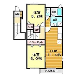 間取図画像 2LDK