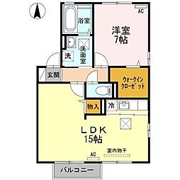 ドライベーレンG 1LDKの間取図画像