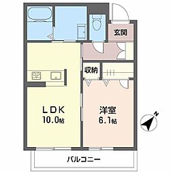 アド・グランデ幸町 1LDKの間取図画像