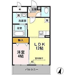 PLACE72 1LDKの間取図画像