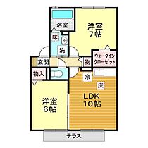 山口県山口市黒川1180-6（賃貸アパート2LDK・1階・53.50㎡） その2