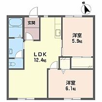 山口県山口市大内千坊5丁目11-46（賃貸アパート2LDK・1階・53.16㎡） その2