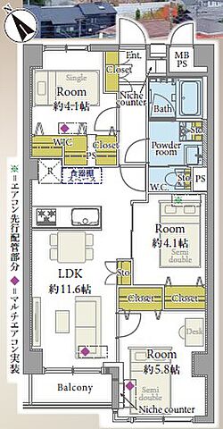 間取り パレ武蔵小金井 5階/-