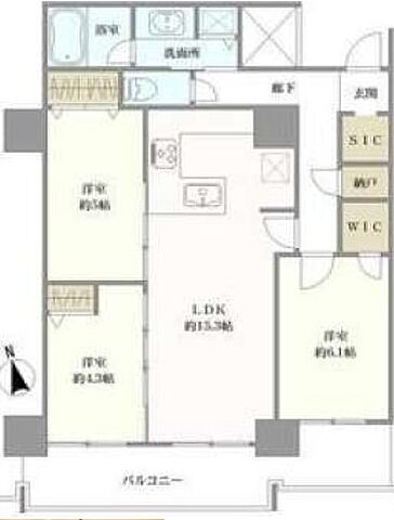 間取り パークシティ杉並セントラルタワー 14階/-
