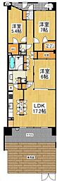 エルフォレストガーデンウィング棟 3LDKの間取図画像