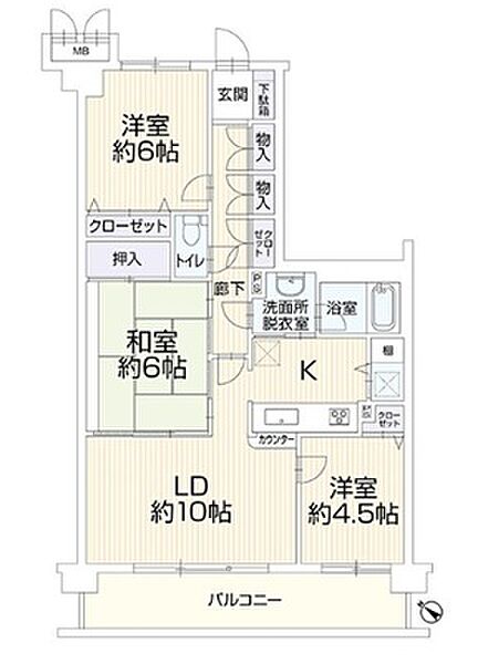 間取りを拡大表示