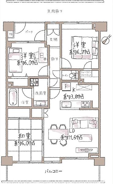 間取りを拡大表示