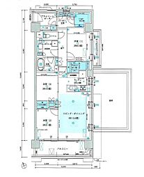 パークホームズ新百合ヶ丘山手の杜 3LDKの間取図画像