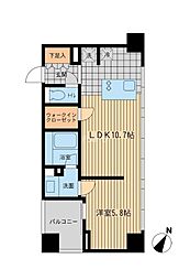 ウィルテラス勝どき 1LDKの間取図画像