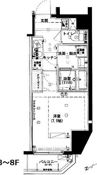 ハーモニーレジデンス東京イーストゲート ｜東京都江東区亀戸４丁目(賃貸マンション1K・4階・25.70㎡)の写真 その2