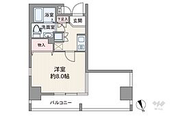 グランフォース荒川公園 1Kの間取図画像