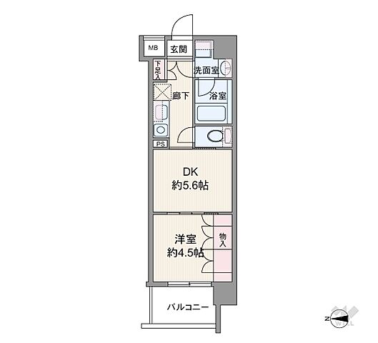 間取り パレステージ江北3東館 3階/-