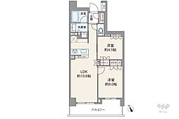 クレアポルテ西日暮里 2LDKの間取図画像