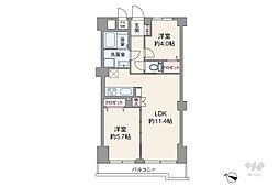 グランドメゾン西新井 2LDKの間取図画像