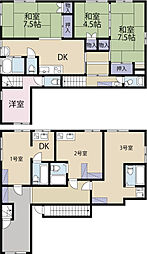 物件画像 4DKプラス3部屋の2階建嘉一住宅