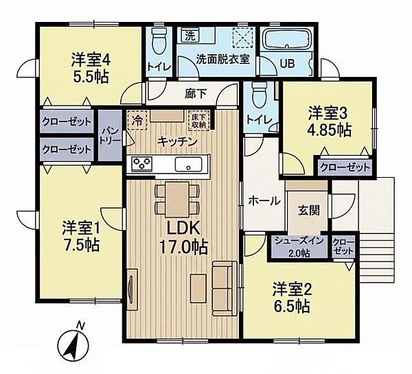 間取りを拡大表示