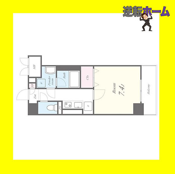 キャナルスクエア 601｜愛知県名古屋市中川区西日置2丁目(賃貸マンション1K・6階・28.33㎡)の写真 その2