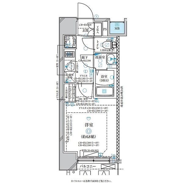 ディアレイシャス名古屋太閤通II 201｜愛知県名古屋市中村区大宮町1丁目(賃貸マンション1K・2階・22.04㎡)の写真 その2