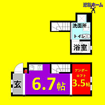 コレクション浅間町North  ｜ 愛知県名古屋市西区浅間2丁目（賃貸アパート1R・1階・21.12㎡） その2