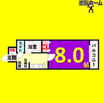 ルラシオン吹上 803 ｜ 愛知県名古屋市千種区千種3丁目22-21（賃貸マンション1K・8階・24.81㎡） その2