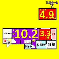 Regalo　Shiga-hondori  ｜ 愛知県名古屋市北区大杉町6丁目（賃貸アパート1LDK・1階・32.75㎡） その2