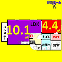 グランレーヴ上飯田  ｜ 愛知県名古屋市北区上飯田西町2丁目（賃貸アパート1LDK・1階・36.08㎡） その2