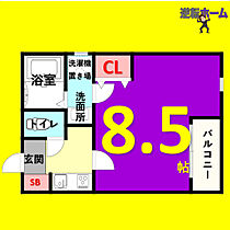 クレフラスト矢田B棟 201 ｜ 愛知県名古屋市東区矢田4丁目34-12（賃貸アパート1K・2階・24.17㎡） その2