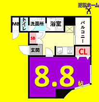 ラ　ベル　ヴィー 503 ｜ 愛知県名古屋市西区栄生1丁目35-11（賃貸マンション1K・5階・30.86㎡） その2