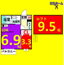 Creo栄生弐番館 101 ｜ 愛知県名古屋市西区栄生2丁目18-13--1（賃貸アパート1LDK・1階・22.71㎡） その2