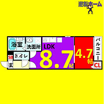 T.A一柳通1丁目(ティーエーイチヤナギドオリ  ｜ 愛知県名古屋市中川区一柳通1丁目（賃貸アパート1LDK・2階・32.32㎡） その2