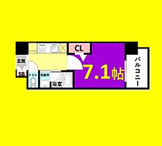 高畑レジデンス  ｜ 愛知県名古屋市中川区高畑1丁目（賃貸マンション1K・9階・24.25㎡） その2