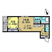 ベルシャンテ新松戸  ｜ 千葉県松戸市新松戸北2丁目（賃貸アパート1LDK・1階・30.40㎡） その2