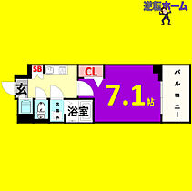 プレサンス栄フレイヤ  ｜ 愛知県名古屋市中区栄5丁目（賃貸マンション1K・7階・23.01㎡） その2